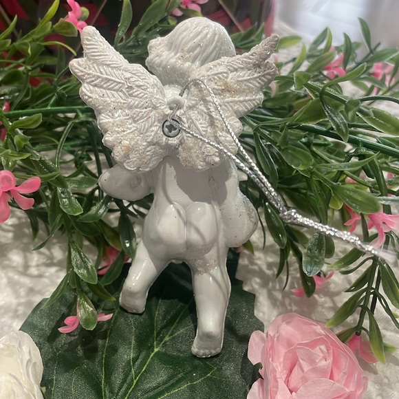 Sparkling White Angel Christmas Ornament - Picture 5 of 10